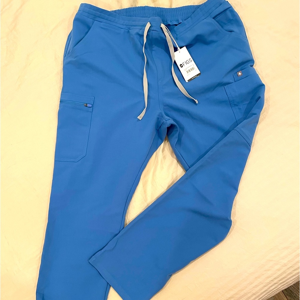 Women Figs Skinny Yola scrub pants in ceil blue new with tags size xl regular